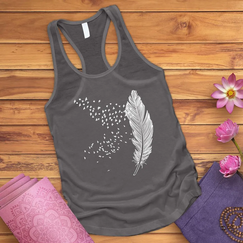 Faded Feather Tank Top
