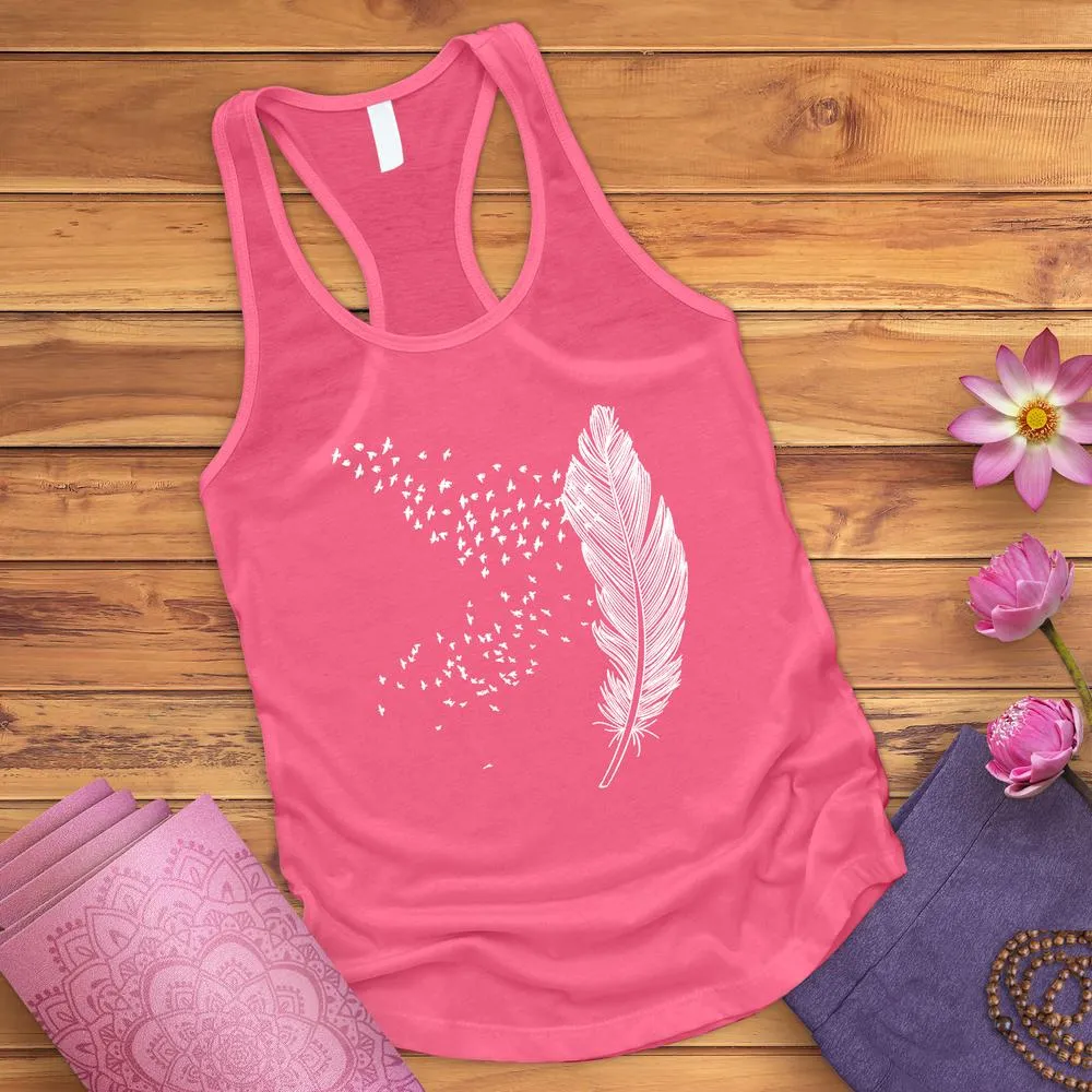 Faded Feather Tank Top