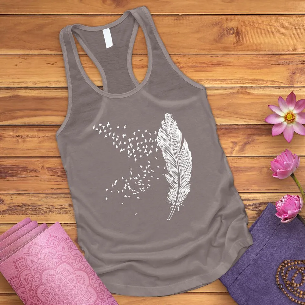 Faded Feather Tank Top