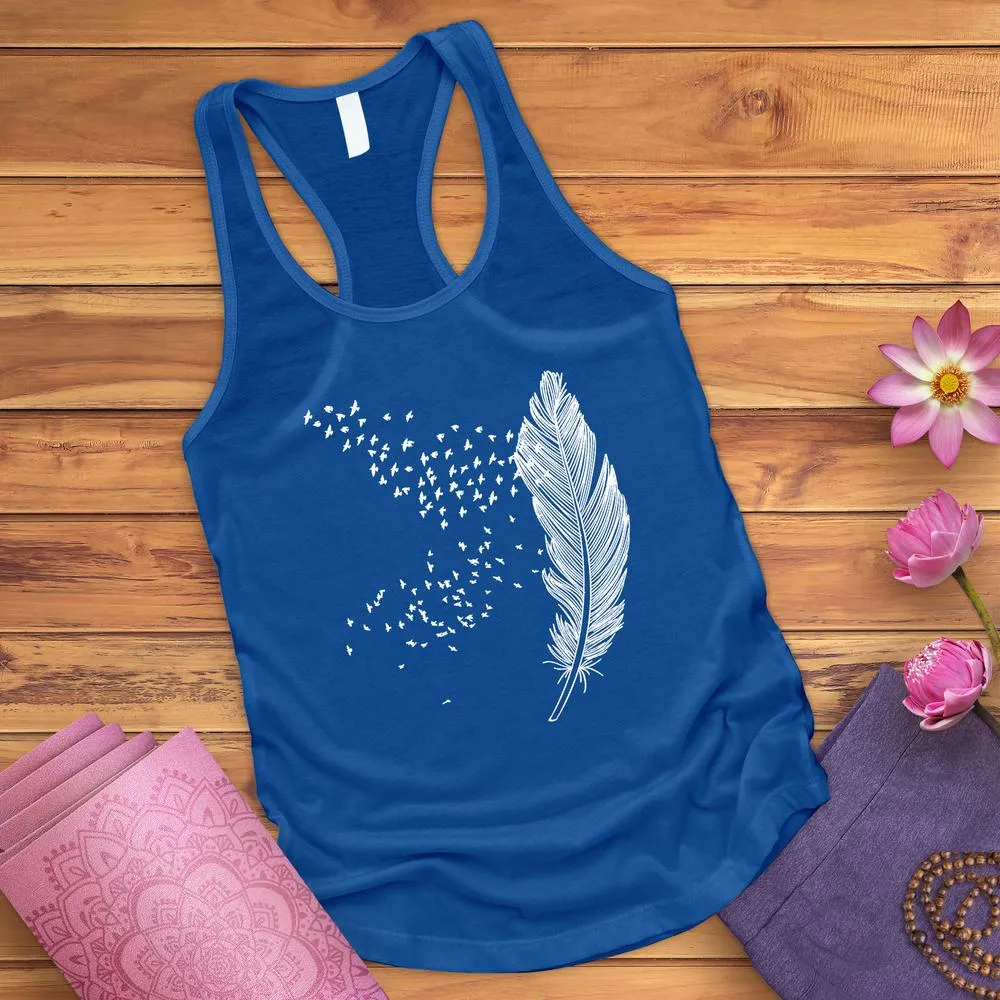 Faded Feather Tank Top