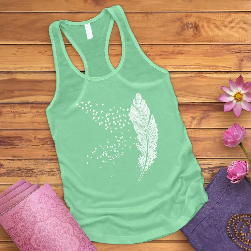 Faded Feather Tank Top