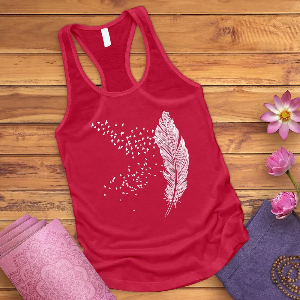 Faded Feather Tank Top