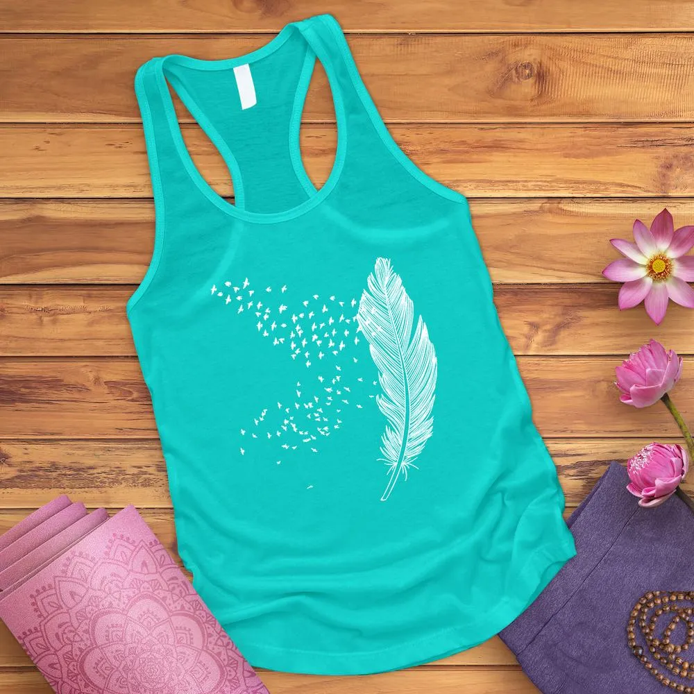 Faded Feather Tank Top