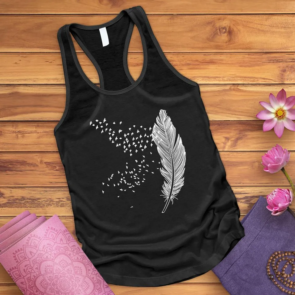 Faded Feather Tank Top