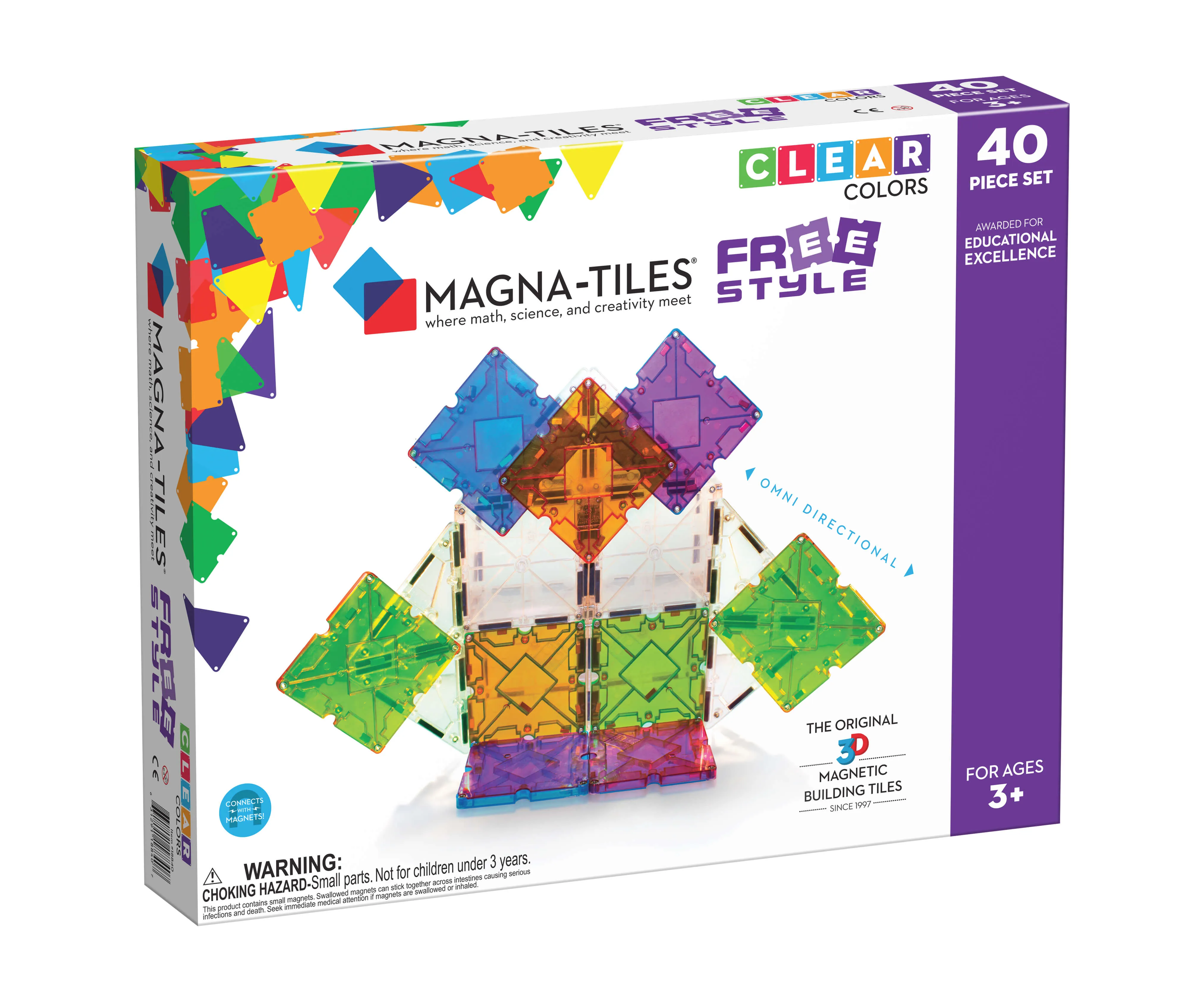 Magna-Tiles Freestyle 40 Piece Set