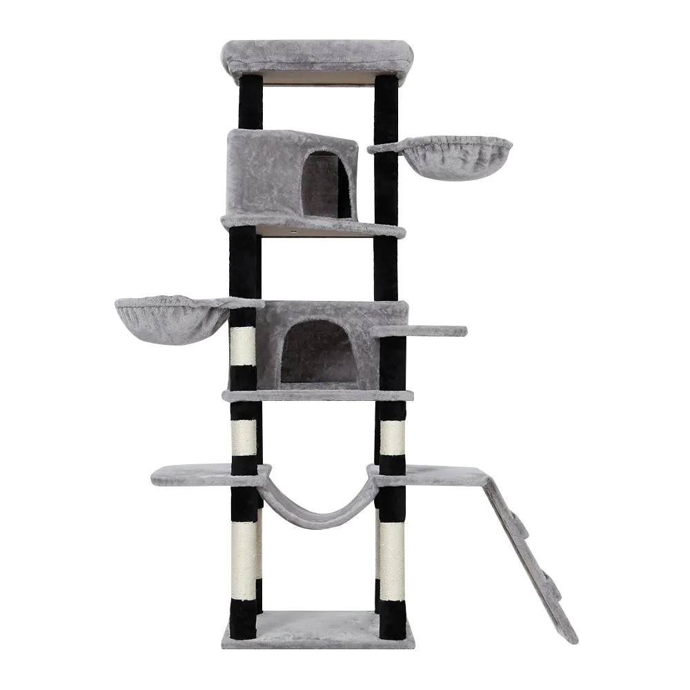 Multi-Level Cat Tree with Sisal Posts & Hammocks - i.Pet