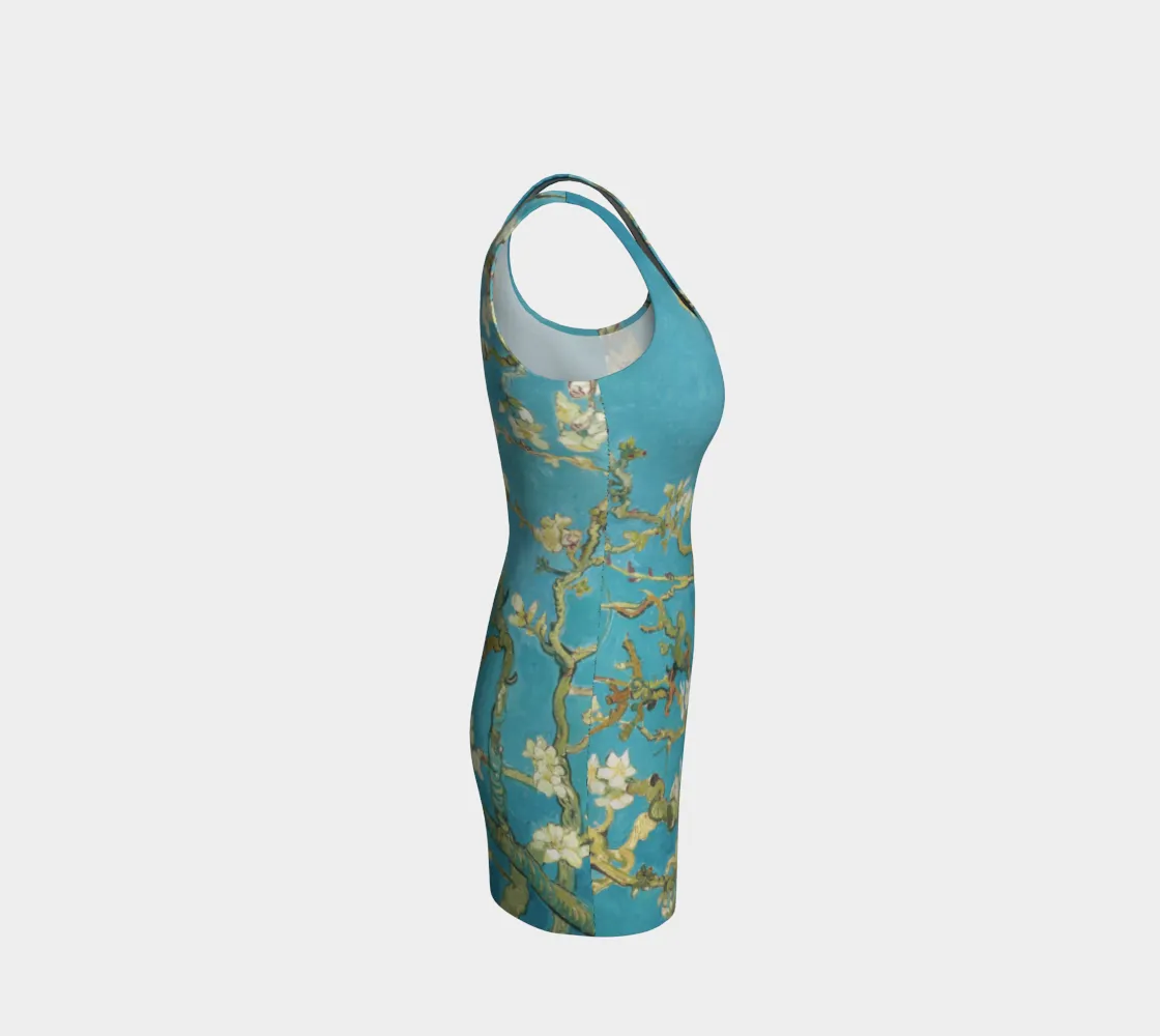 Van Gogh Almond Blossoms Bodycon Dress