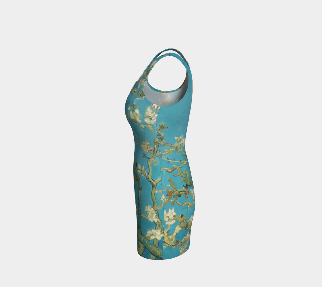 Van Gogh Almond Blossoms Bodycon Dress